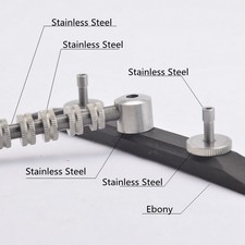 1 Set Stainless Steel Space Control Adjustable Roller Bridge Ebony Base