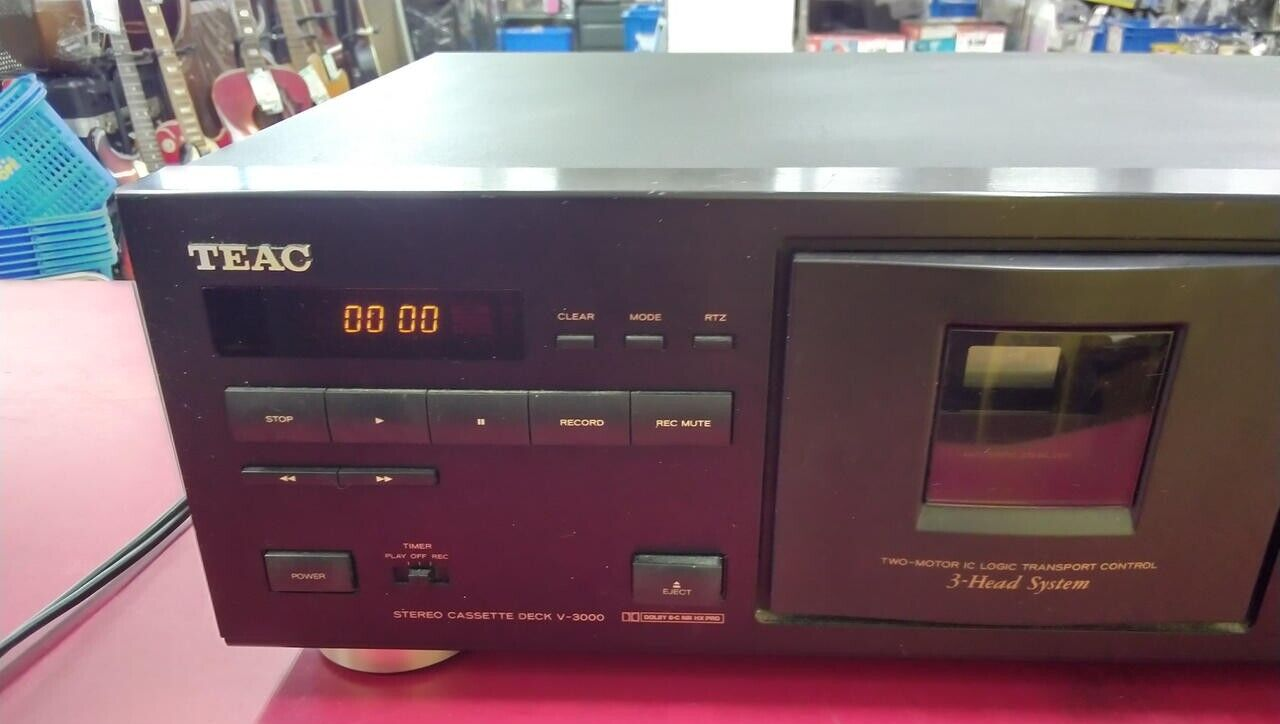 TEAC V-3000 High End 3-Head System Stereo Cassette Deck 18W AC100V ...