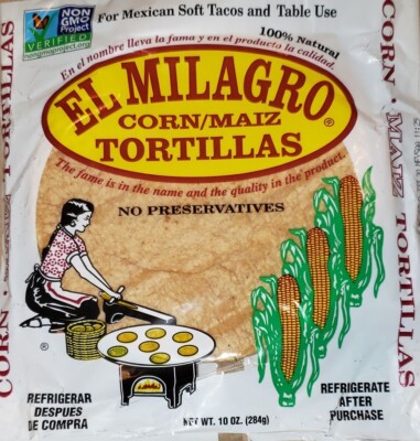 El Milagro Corn Tortillas,  **25 paquetes Envio Gratis** Free Delivery  (maiz)
