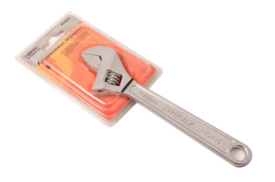 Toolux Adjustable Wrench Shifter Spanner Cr-V Satin Chrome 10''/250mm
