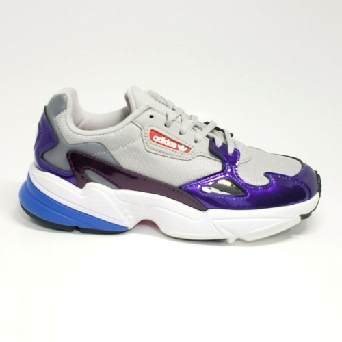 adidas Originals Falcon Grey Purple White Women 6.5 Running Shoe Sneakers  DB2689 | eBay
