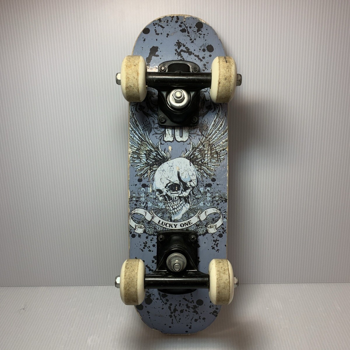 Epic Mini Skateboard Skull & Wings Graphics ~ Complete 17”x5