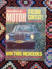 Modern Motor Magazine Vintage January 1969 Cars Automobile 