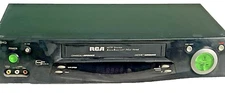 RCA VHS VCR VR704HF Hi-Fi Stereo Player Recorder Green Buttons 4 Head No Remote