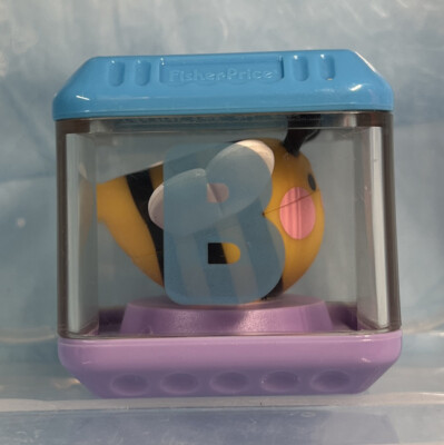 VINTAGE FISHER PRICE PEEK A BLOCKS SENSORY REPLACEMENT BLOCK BUMBLEBEE LETTER B