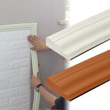 2M Self Adhesive Wall Trim Line Skirting Border Decor Sticker Wallpaper Home