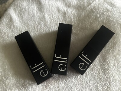 e.l.f. O Face Satin Lipstick, Richly Pigmented, Nourishing LOT (3)