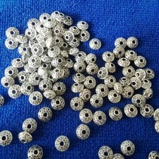 100PCS Tibetan Silver metal bicone spacer beads for Jewelry making FC725