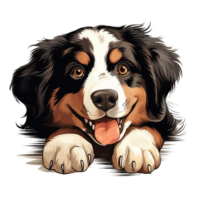 Huge XXXL Bernese Mountain Dog Car Sticker Dog Sticker