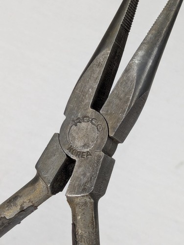 Vintage Roco Needle Nose Pliers 6.5" Made in Korea - resistance opening - Picture 3 of 8