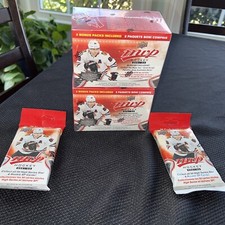 2021/22 Upper Deck MVP Hockey 4 Item LOT!  2 BLASTER BOXES + 2 FAT PACKS!!