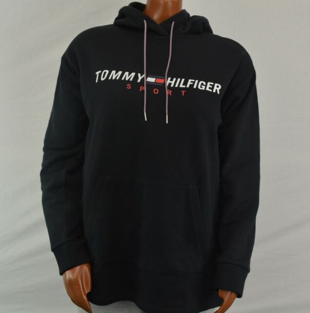 NWT Women's Tommy Hilfiger Sport Sweater Hoodie Hooded Sweatshirt Black M L XXL | eBay