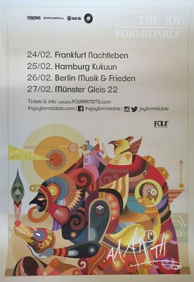 THE JOY FORMIDABLE  2019  TOUR - orig. Concert Poster - Konzert Plakat - DIN A1