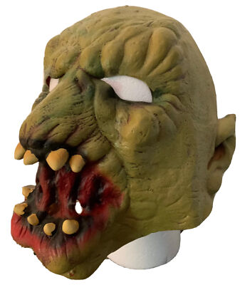 Halloween Mask Paper Magic Co 2008 Creepy Scary Fangs Pointed Ears Elf  Monster
