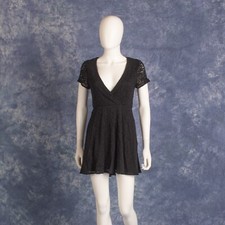 Show Me Your Mumu Womens Black Lace Mini Dress  Sz S
