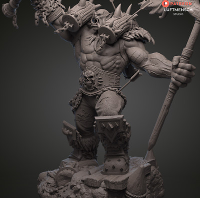 Garrosh Hellscream, Warchief, WOW, World of Warcraft, Figur, 3D Druck, UNBEMALT