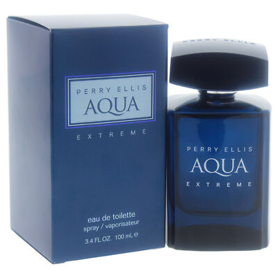 Perry Ellis Aqua Extreme Eau De Toilette Spray for Men, 3.4 Fl. Oz