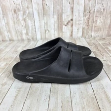 OOFOS OOahh Slide Sandal Recovery Comfort Black Mens Size M10/W12 EU 43/44