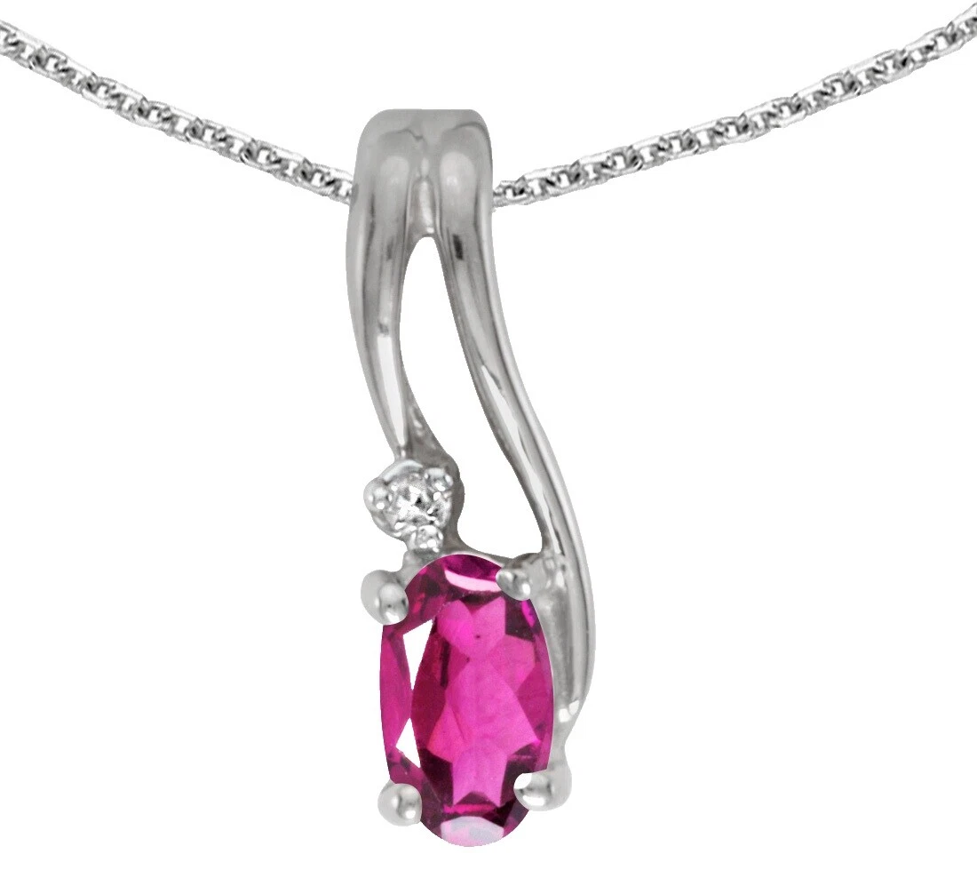 Topaz White Gold Chain Fashion Necklaces & Pendants