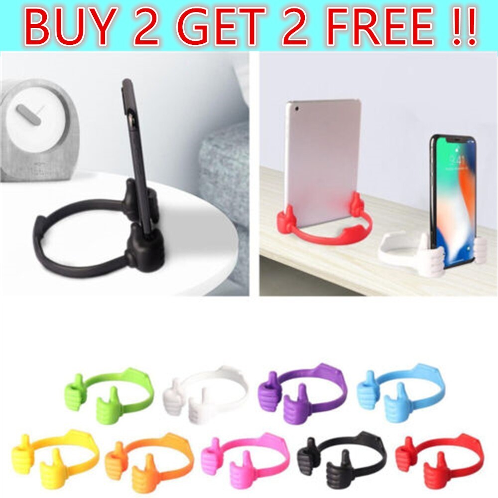 Thumbs Up Mobile Cell Phone Holder Movie Watching Lazy Bed Desktop Mount  Stand