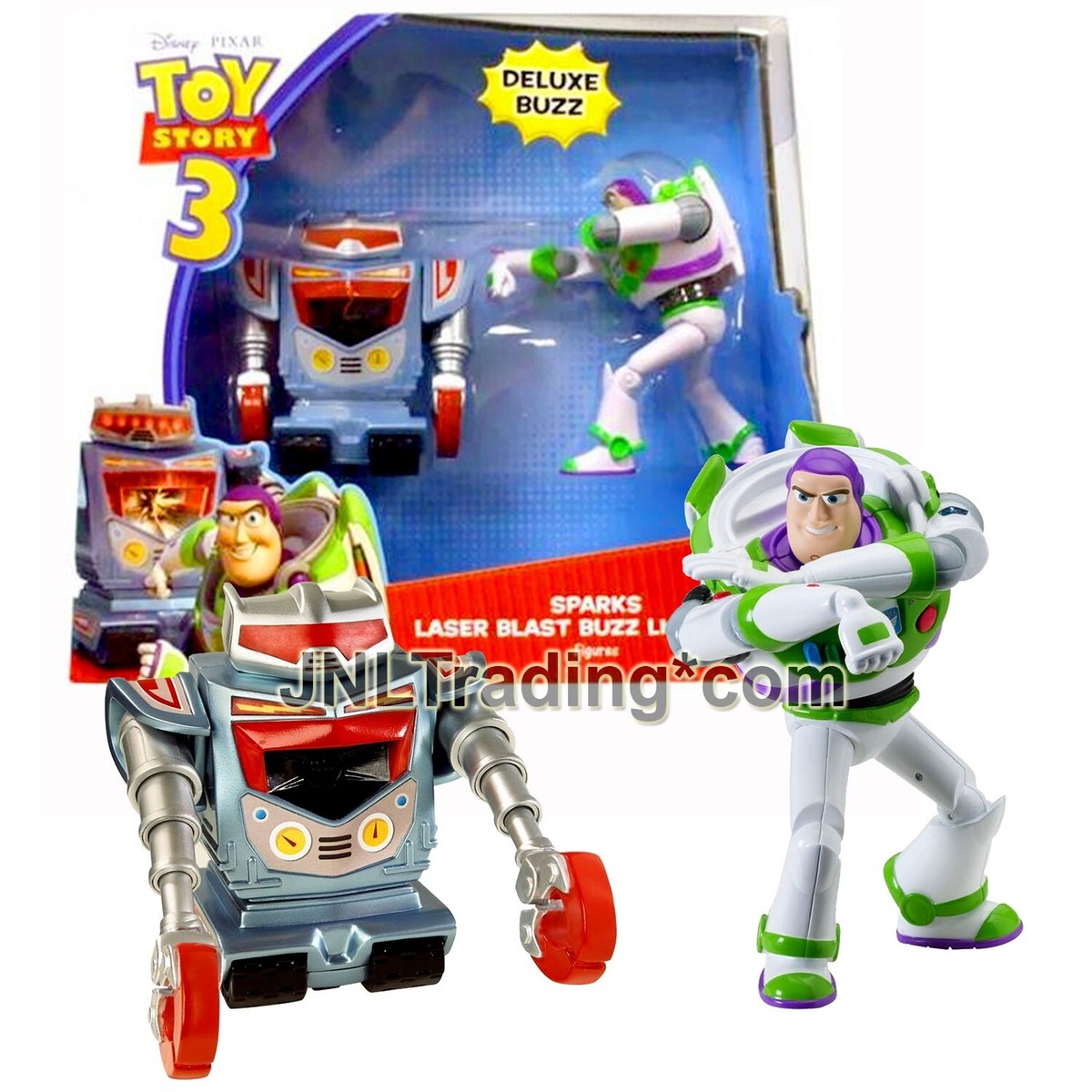 Year 2009 Disney Toy Story 3 Deluxe Figure SPARKS & LASER