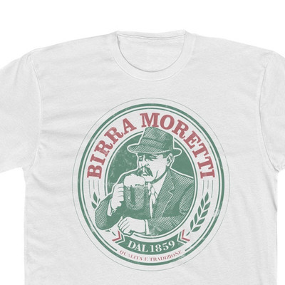 BIRRA MORETTI classic vintage-style Italian Beer T-Shirt Gift All Size S-4XL