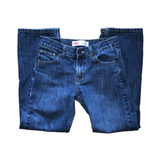 Levis 550 tamaño 12 Reg 26 X 26 Dark Wash relajado Denim Jeans Pantalones  Informales | eBay