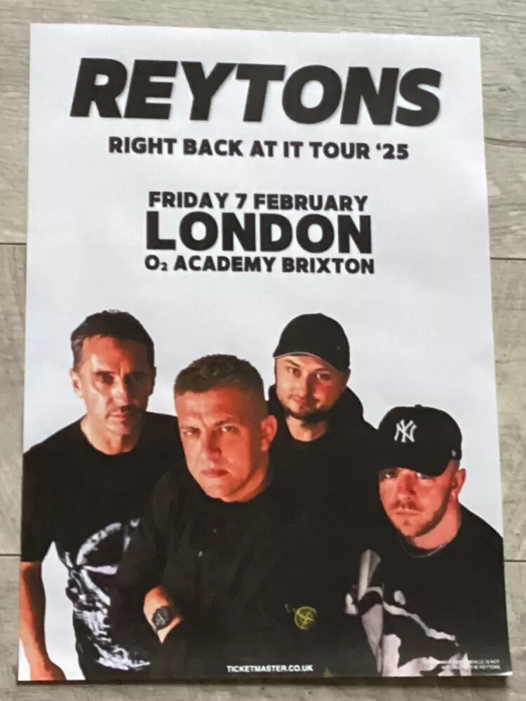 The Reytons - London feb.2025 live band show tour memorabilia concert gig poster