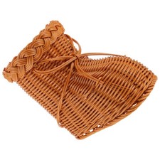  Cestino per pane in rattan imitazione tessuto a forma di stivale cestino portaoggetti snack