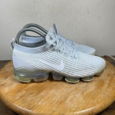 Nike Air Vapormax Flyknit 3 Pure Platinum Grey White Shoes Womens Size 7
