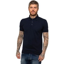 Kruze Polo Shirts Mens Short Sleeve Regular Fit Premium Work Casual Plain Top UK