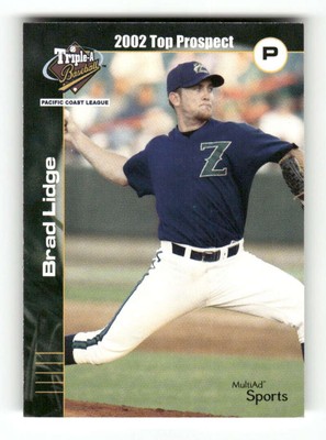 2002 Multi-ad Pacific Coast League Prospect  21 Brad Lidge BXCP33