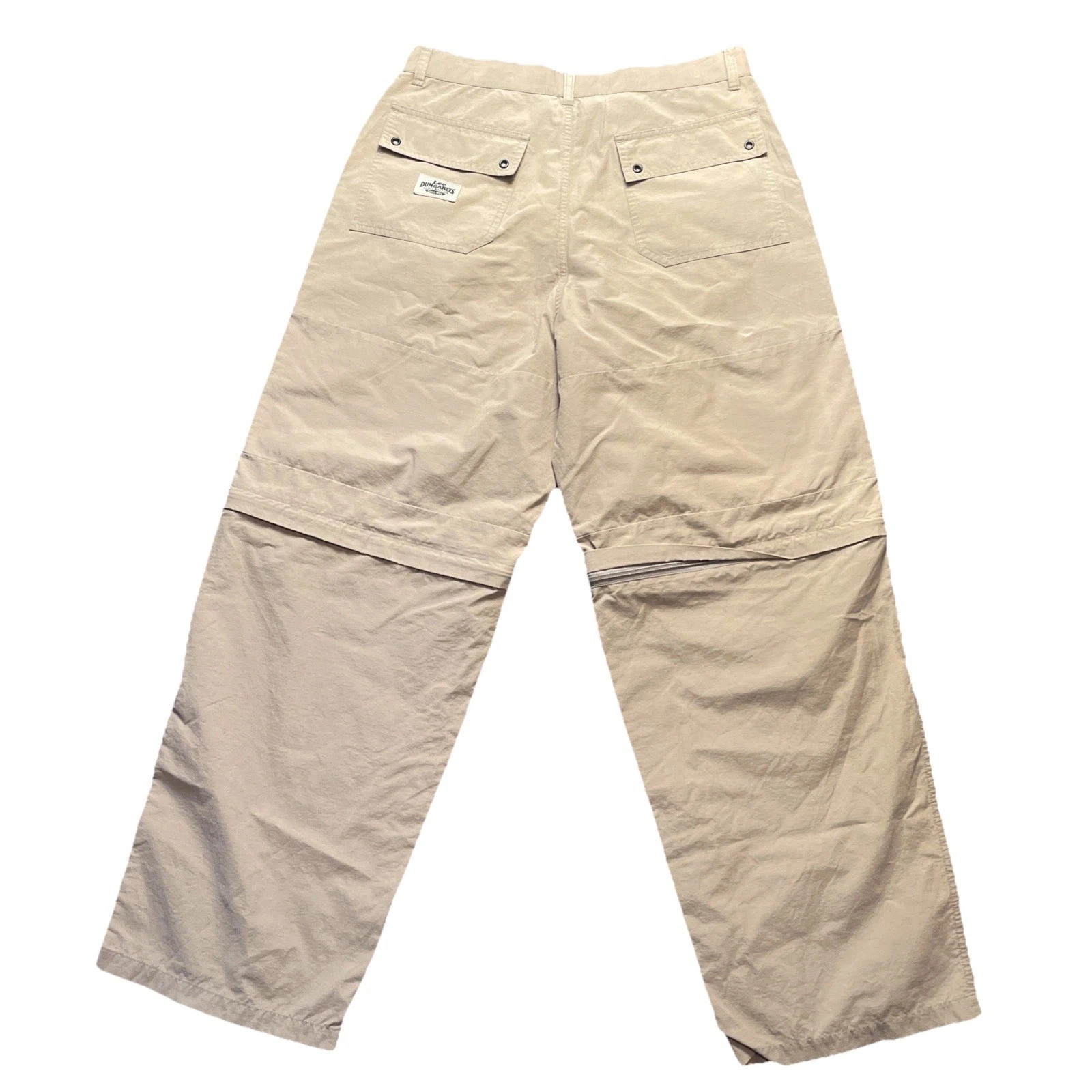 Vintage Lee Dungarees Cargo Convertible Pants Mens 34x29 Khaki Hong Kong