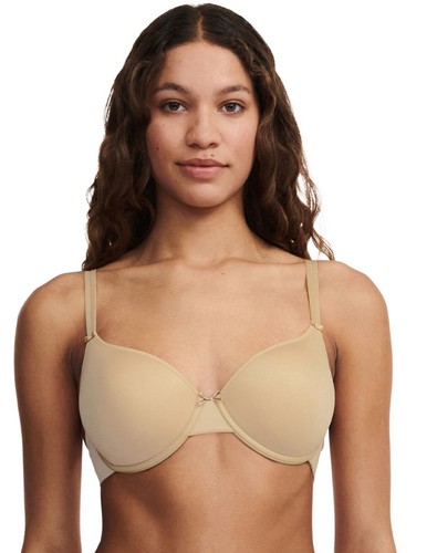 Sujetador Camiseta Chantelle Básico Invisible Soporte Suave - Beige Desnudo Talla 36DDD - Imagen 1 de 4