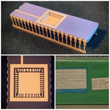 NOS Rare 40-pin Harris Vintage Gold Ceramic CDIP Carrier IC Chip Scrap Reuse