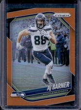2025 Panini Prizm AJ Barner Orange #/249 Seahawks
