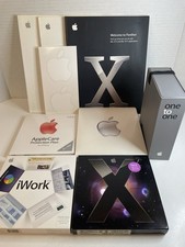 Vintage Lot Apple iBook iWork Mac OS X Leopard Install Discs One To One Manuals