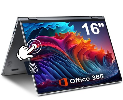 2026 Jumper Slim Business Laptop 16'' Office Intel N5095 20GB RAM 1TB SSD Touch