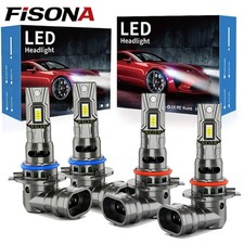 4x Fisona 9005 9006 Led Headlight Bulb Hb3 Hb4 High Low Beam Bright Error Free 4x Fisona 9005 9006 Led Headlight Bulb Hb3 Hb4 High Low Beam Bright Error Free