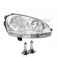Scheinwerfer Rechts Chrom H7/H7 FüR VW Golf V 1K1 1K5 Jetta III 1K2 Inkl. Lampen