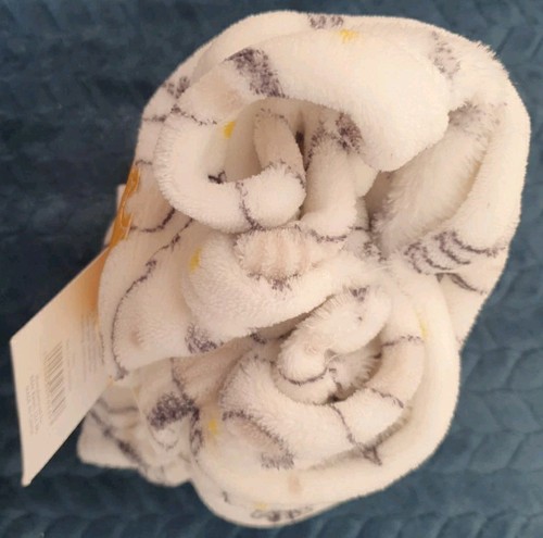 B&M Hello Baby yellow elephant Fleece Blanket zebra giraffe grey white SEE DESCP - Picture 9 of 9