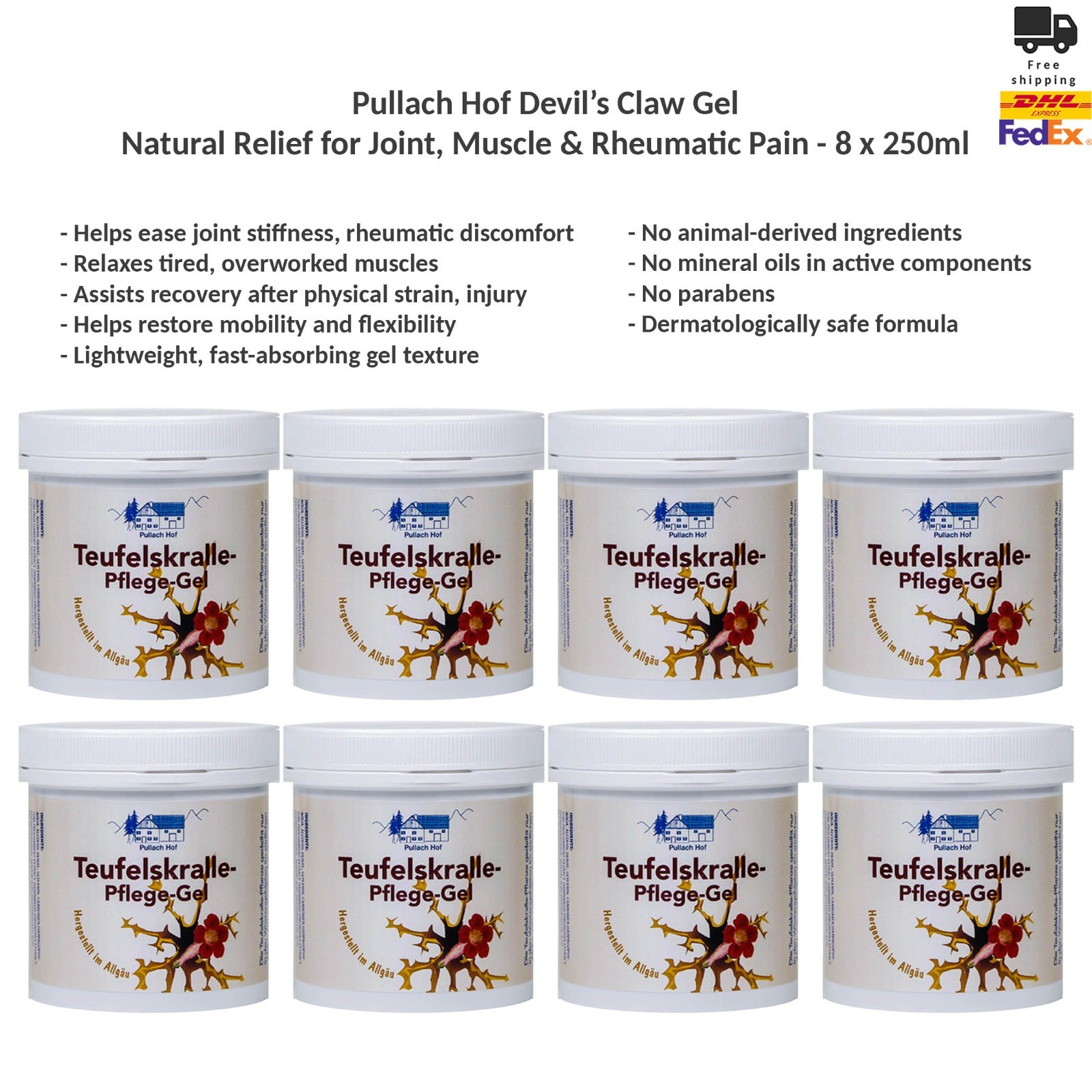Pullach Hof Totes Meer Salz Creme für Empfindliche, Gereizte Haut 4x250ml - Image 10