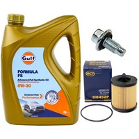 MotoröL Filter Set 5W-30 5 Liter + ÖLablassschraube FüR Opel Vectra B Astra G