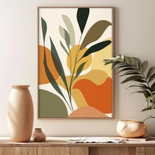 Orange Hand Painted on Oil Painting Home Decor Enchanting Abstract Wall Art 