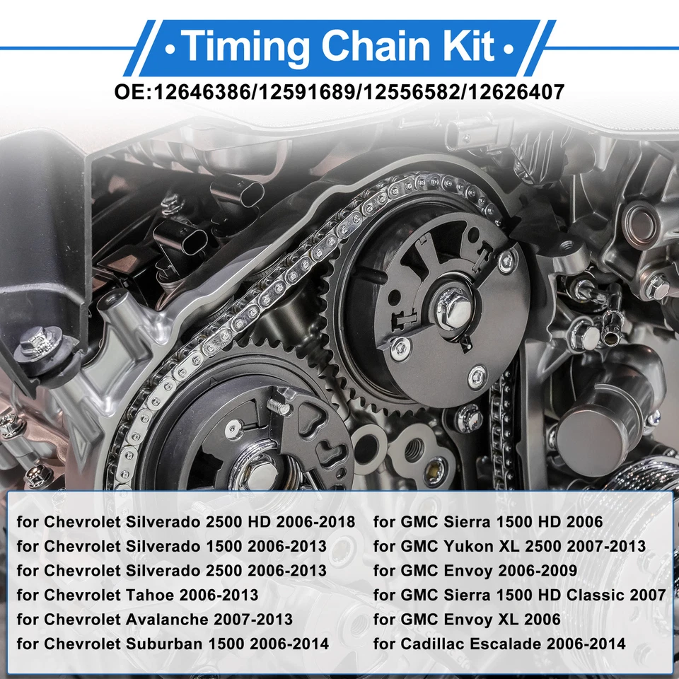 Kit de cadena de distribución Nº12646386 para Chevrolet Silverado Corvette Camaro Impala Foto 2 de 4