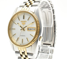 Orologio Uomo Automatico Vintage [QUASI NUOVO] Con Scatola SEIKO 5 7S26-0500 Bicolore GIAPPONE