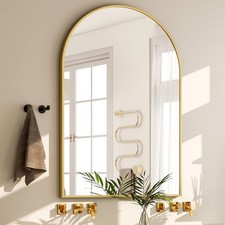 20x30 inch Arch Bathroom Mirror - Arched Bathroom Mirror/Wall Mounted Vanity ...