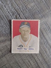 1949 Bowman #234 TRUETT rip SEWELL Rookie PITTSBURGH PIRATES gray  Blooper Ball 