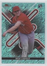 2022 Topps Finest Aqua Shimmer Refractor 95/175 Nick Lodolo #60 0b1f