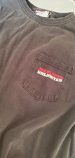 Vintage 90’s Marlboro Unlimited T-Shirt Mens XL Lizard Gecko Pocket Black